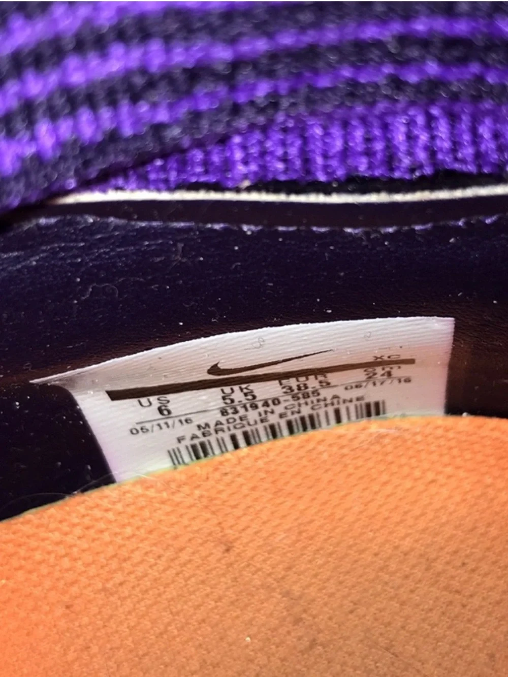 Nike bold purple